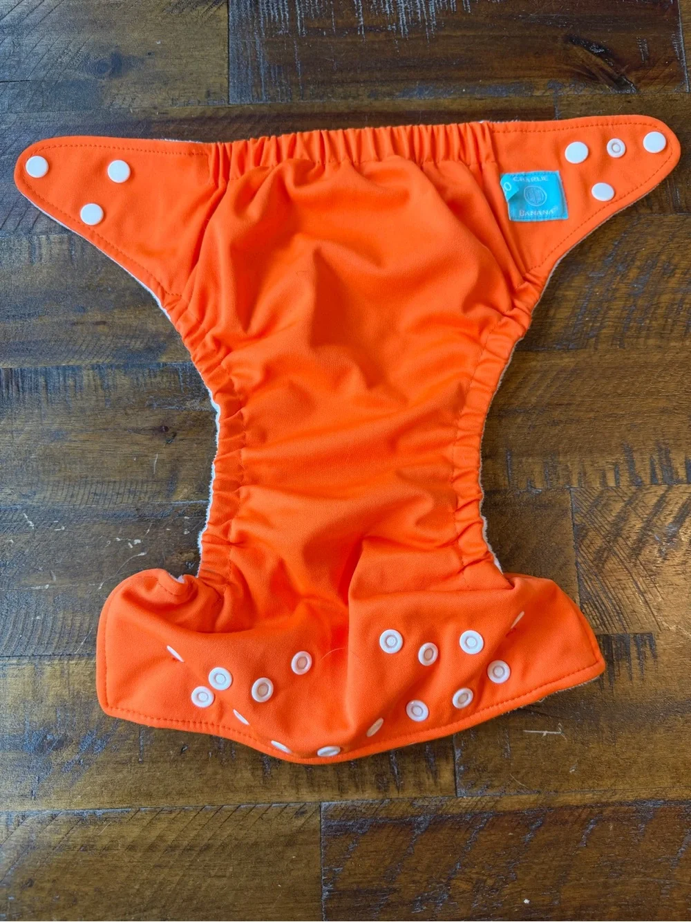Charlie Banana Bright Orange Snap Cloth Diaper
